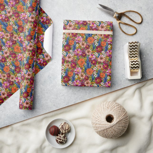 Papel de embrulho de presente Jardim de Primavera  (Artesanato)