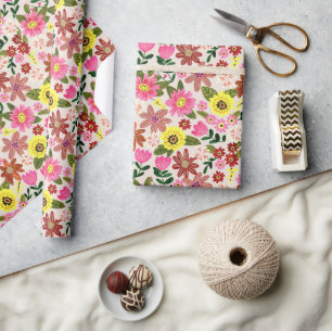 Papel de embrulho de presente Jardim Floral Primav