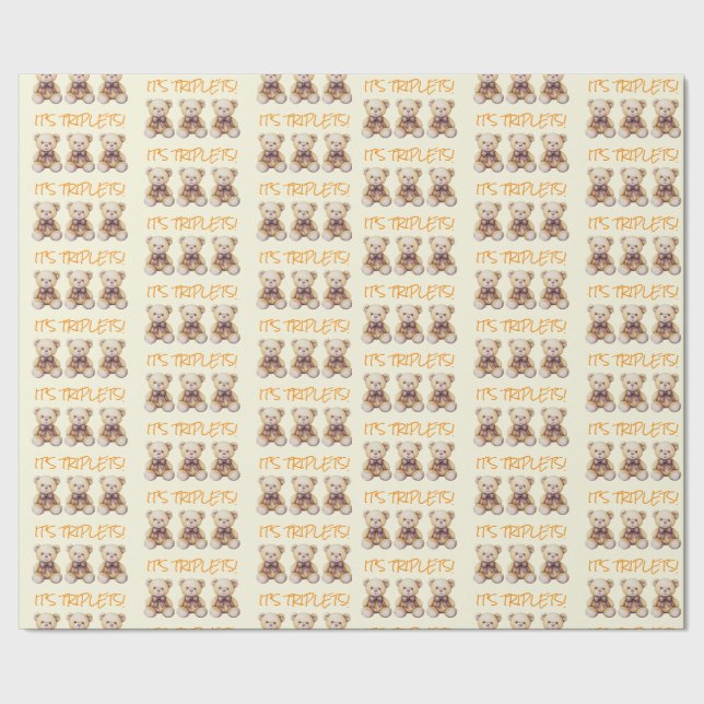 papel de embrulho de presente para bebês unisex pa (Barra)