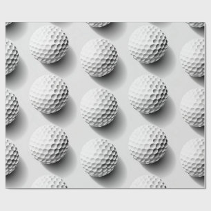 Papel de Embrulho de Presente para Fã de Golfe