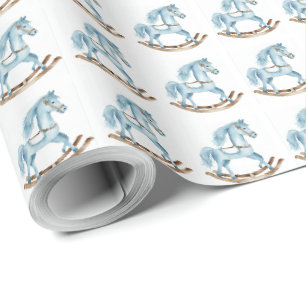 Papel de embrulho de presente para menino Cavalo d