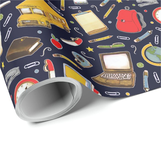 Papel de Embrulho de Presente para Professora (Ponta do rolo)