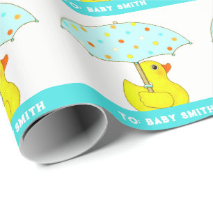 Papel de embrulho de presente personalizado para b