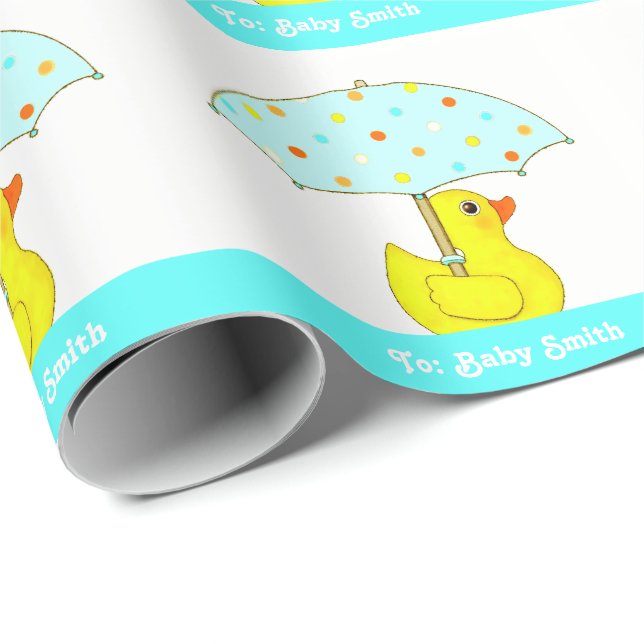 Papel de embrulho de presente personalizado para c (Ponta do rolo)