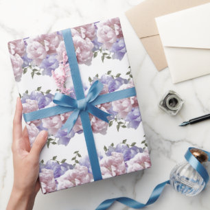 Papel de embrulho de púrpura, rosado e elegante