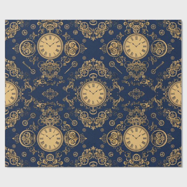 Papel de embrulho de relógio de bolso (Aberto)