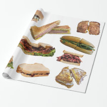 Papel de embrulho de sandíches