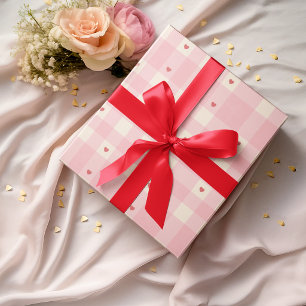 Papel de embrulho de São Valentim com Corações Xad