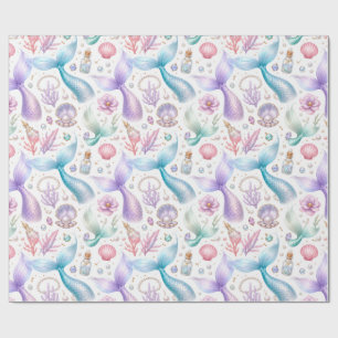 Papel de embrulho de sereia