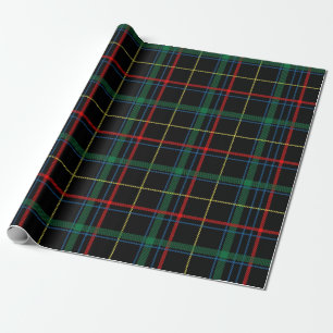 papel de embrulho de tartan de xadrez