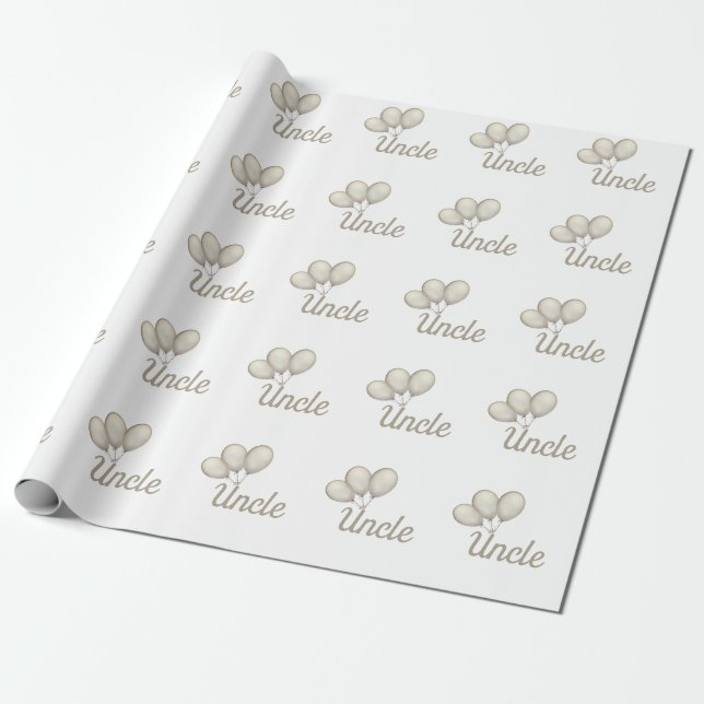 Papel de embrulho de tio personalizado (Desenrolado)