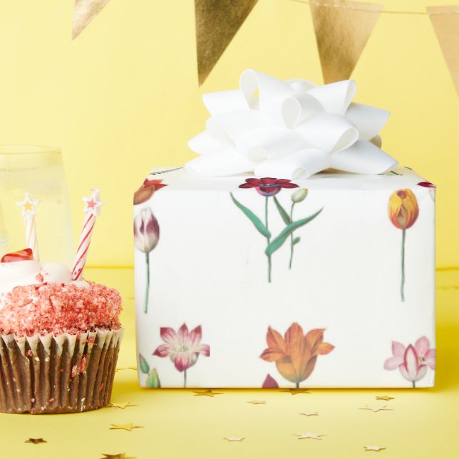 Papel de Embrulho de Tulipas (Festa de aniversário)