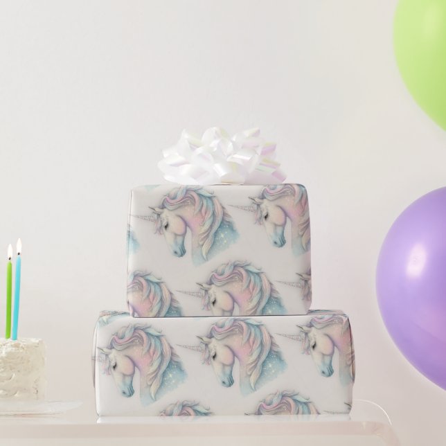 Papel de embrulho de unicórnio (Presentes para festas)