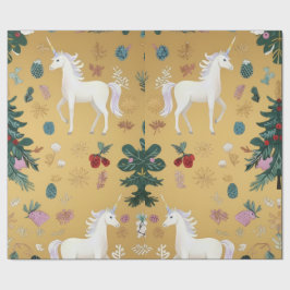 Papel de embrulho de unicórnio elegante