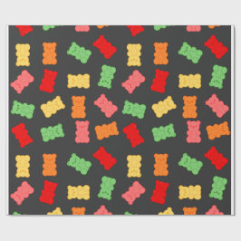 Papel de Embrulho de Urso de Goma