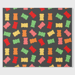 Papel de Embrulho de Urso de Goma