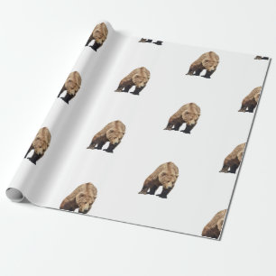 papel de embrulho de urso-pardo