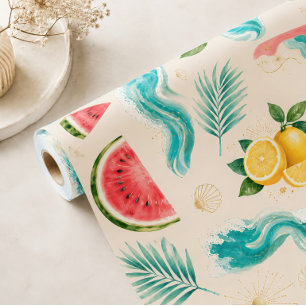 Papel de embrulho de verão da praia