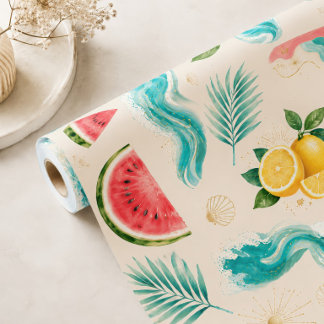 Papel de embrulho de verão da praia