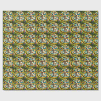 Papel de embrulho de verão Doodle Dog