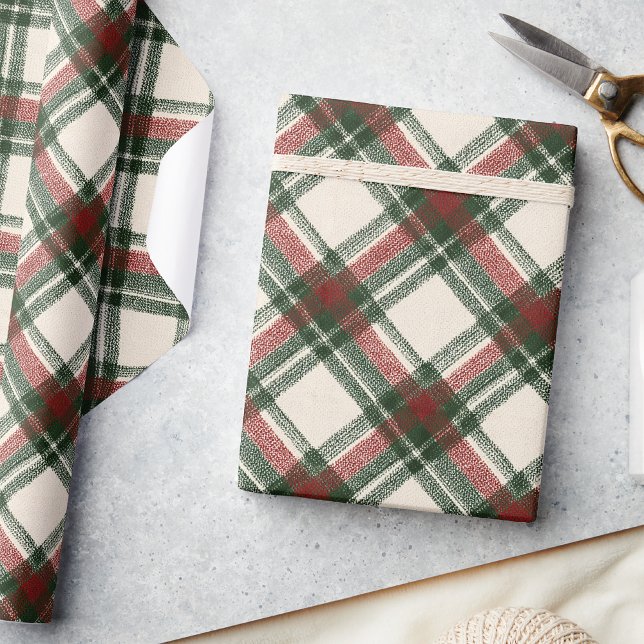 Papel de embrulho de Xadrez de Natal russo (Criador carregado)