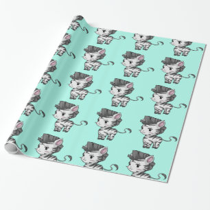 Papel de embrulho de zebra