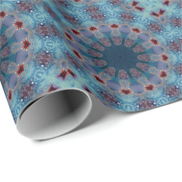 Papel de embrulho decorativo azul para feriados