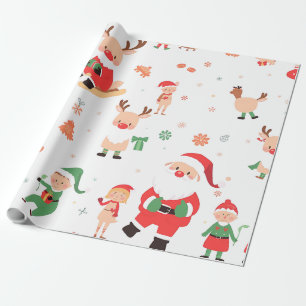 Papel de Embrulho Decorativo de Desenho de Natal