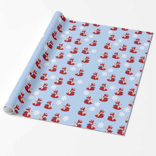 Papel de embrulho decorativo para enfeite de Natal (Desenrolado)