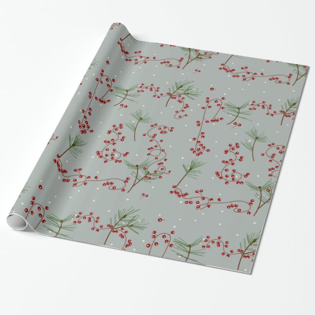 Papel de embrulho decorativo para enfeite de Natal (Desenrolado)