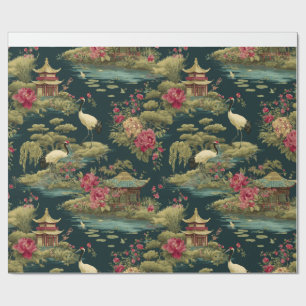 Papel de embrulho decorativo para jardim em estilo