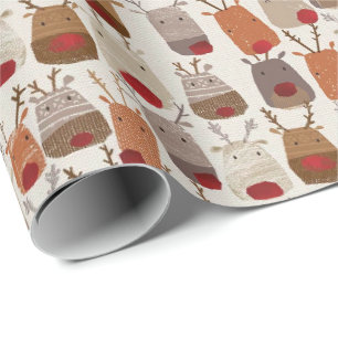 Papel de Embrulho - Design Escandinavo Rena