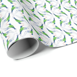 Papel de embrulho do beija-flor Jamaicano Doctor B