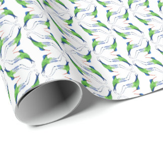 Papel de embrulho do beija-flor Jamaicano Doctor B