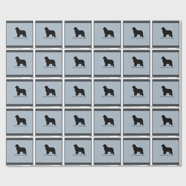 papel de embrulho do cão de Terra Nova (Aberto)
