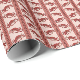 Papel de embrulho do caranguejo-rei do Alasca