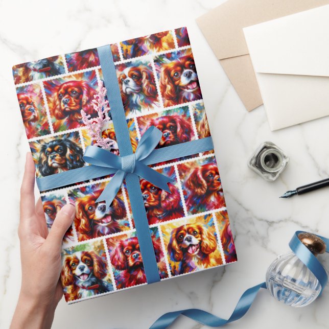Papel de embrulho do Cavalier King Charles Spaniel (Presentear)