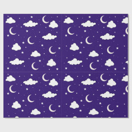 Papel de embrulho do céu noturno