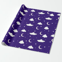 Papel de embrulho do céu noturno