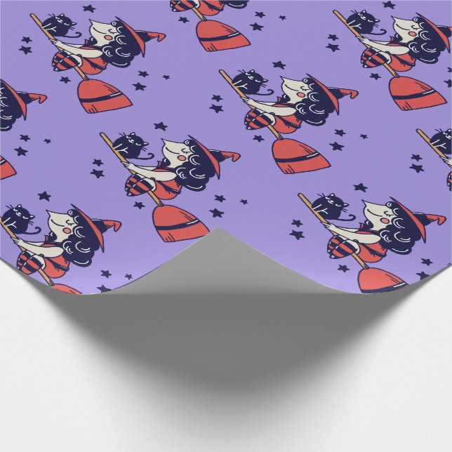 Papel de embrulho do Dia das Bruxas Bonitas (Ponta)