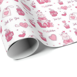 Papel de embrulho do Dia dos Namorados – Presente 