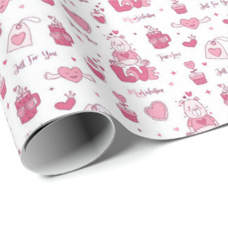 Papel de embrulho do Dia dos Namorados – Presente 