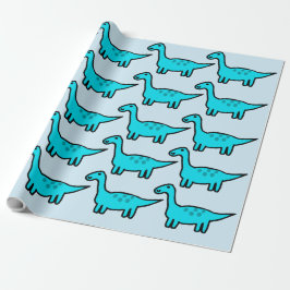 Papel de embrulho do dinossauro Herbert