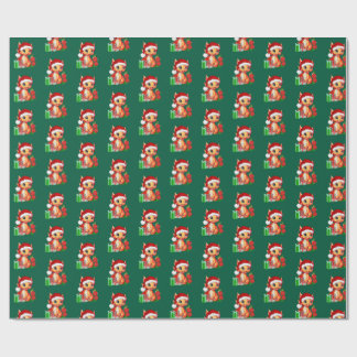 Papel de embrulho do Dragão de Natal