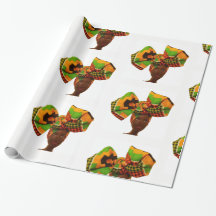 Papel de embrulho do envoltório da cabeça de