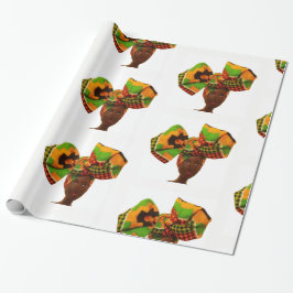 Papel de embrulho do envoltório da cabeça de