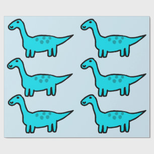 Papel de embrulho do Herbert o dinossauro azul