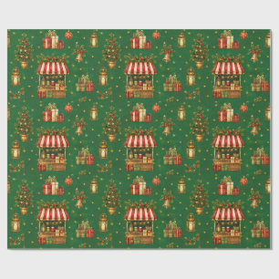 Papel de embrulho do Mercado de Natal do Velho Mun