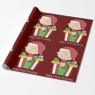 Papel de embrulho do Natal do Natal do bebê