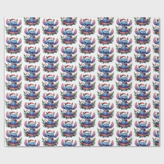 Papel de embrulho do Natal do Stitch